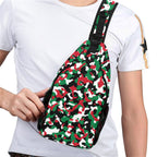 Palestine Flag Camo Casual Chest Bag - Conscious Apparel Store