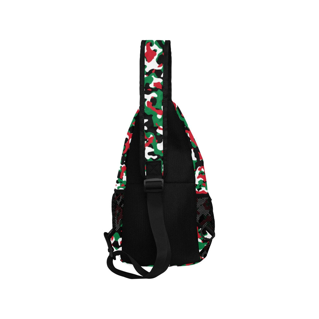 Palestine Flag Camo Casual Chest Bag - Conscious Apparel Store