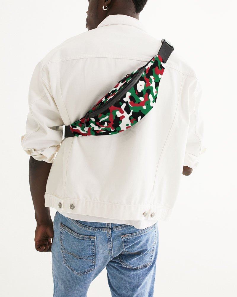 Palestine Flag Camo Crossbody Sling Bag - Conscious Apparel Store