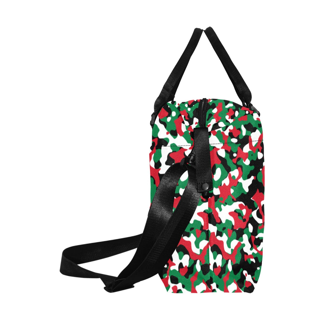 Palestine Flag Camo Large Capacity Duffle Bag - Conscious Apparel Store
