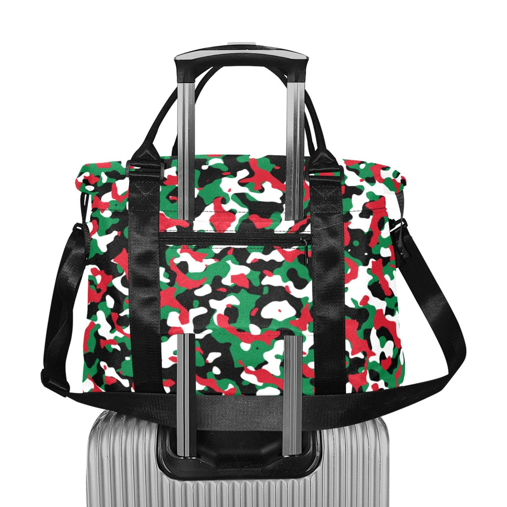 Palestine Flag Camo Large Capacity Duffle Bag - Conscious Apparel Store