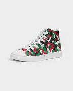 Palestine Flag Camo Men's Hightop Canvas Shoe - Conscious Apparel Store