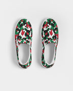 Palestine Flag Camo Men's Slip-On Canvas Shoe - Conscious Apparel Store