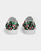 Palestine Flag Camo Men's Slip-On Canvas Shoe - Conscious Apparel Store