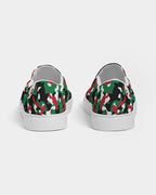 Palestine Flag Camo Men's Slip - On Canvas Shoe - Conscious Apparel Store