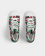 Palestine Flag Camo Women's Hightop Canvas Shoe - Conscious Apparel Store