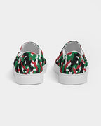 Palestine Flag Camo Women's Slip-On Canvas Shoe - Conscious Apparel Store