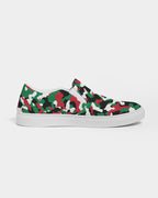 Palestine Flag Camo Women's Slip - On Canvas Shoe - Conscious Apparel Store