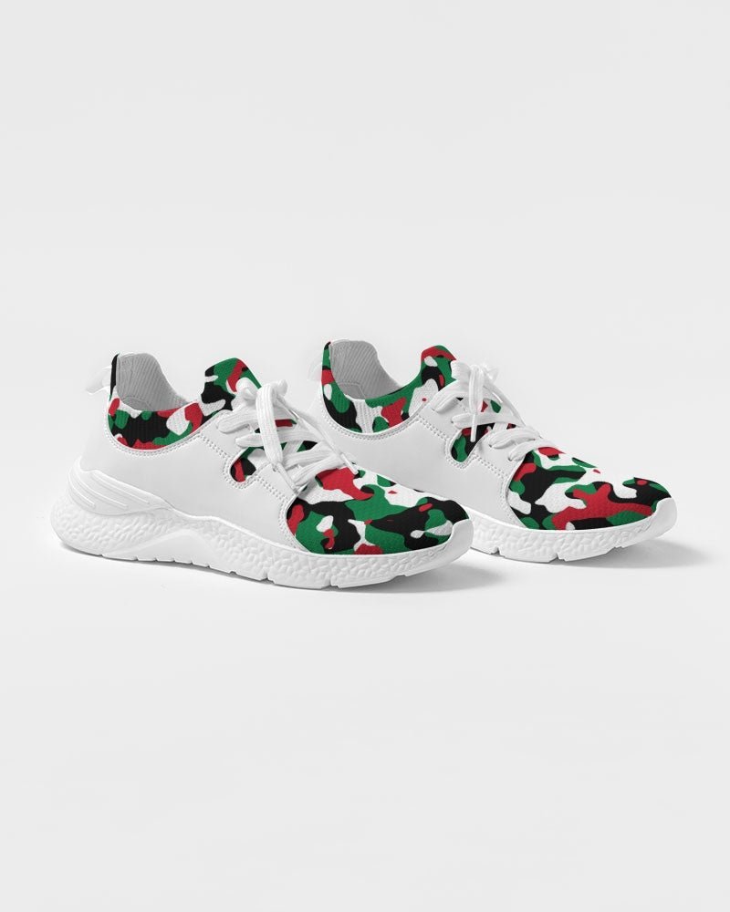 Palestine Flag Camo Women's Two-Tone Sneaker - Conscious Apparel Store