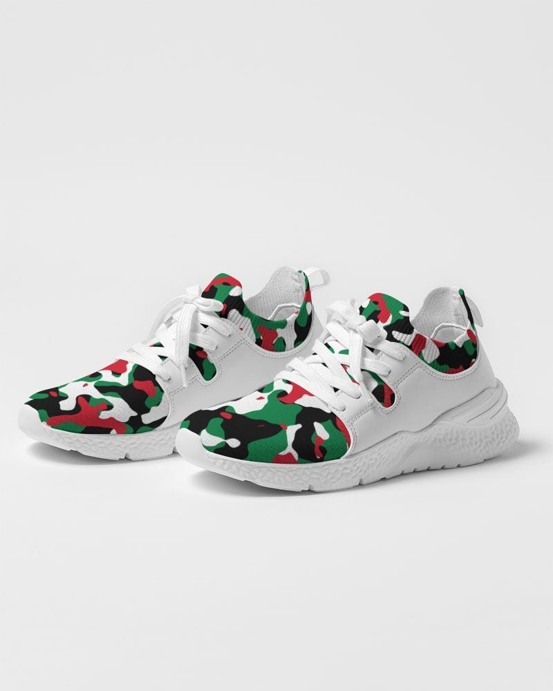 Palestine Flag Camo Women's Two-Tone Sneaker - Conscious Apparel Store