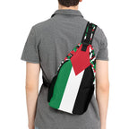 Palestine Flag Casual Chest Bag - Conscious Apparel Store