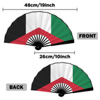 Palestine Flag Double-Sided Custom Folding Fan - Conscious Apparel Store
