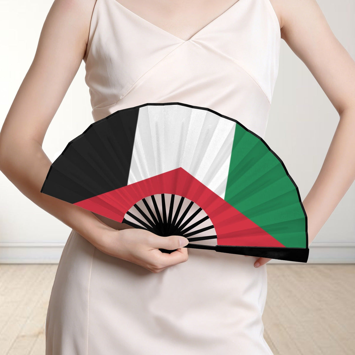 Palestine Flag Double-Sided Custom Folding Fan - Conscious Apparel Store
