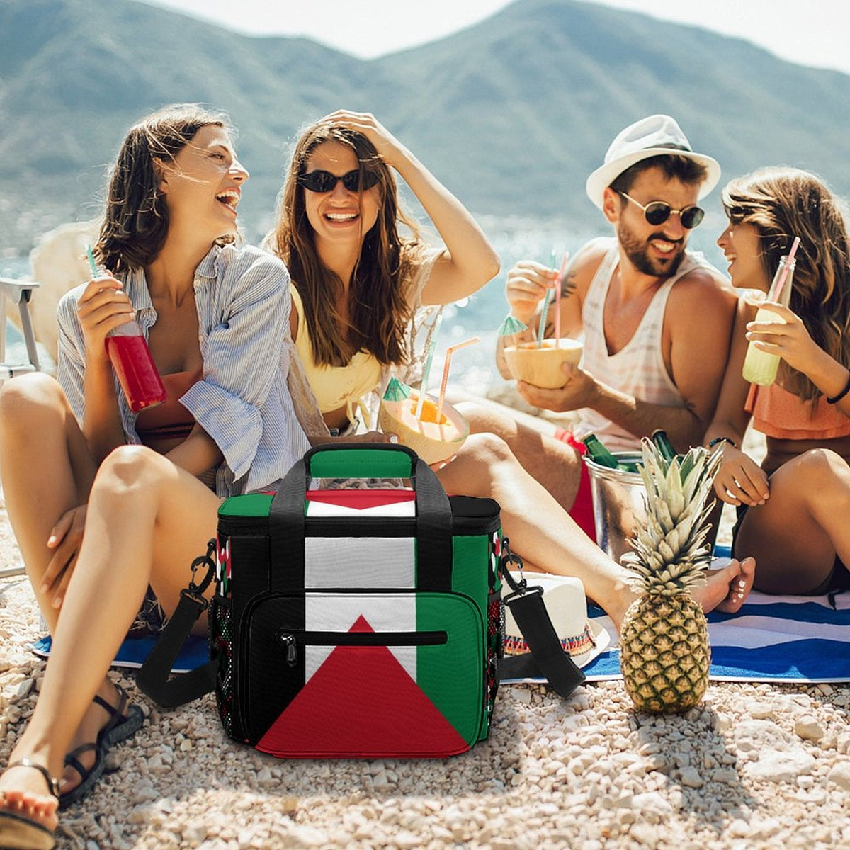 Palestine Flag Insulated Cooler Bag - Conscious Apparel Store