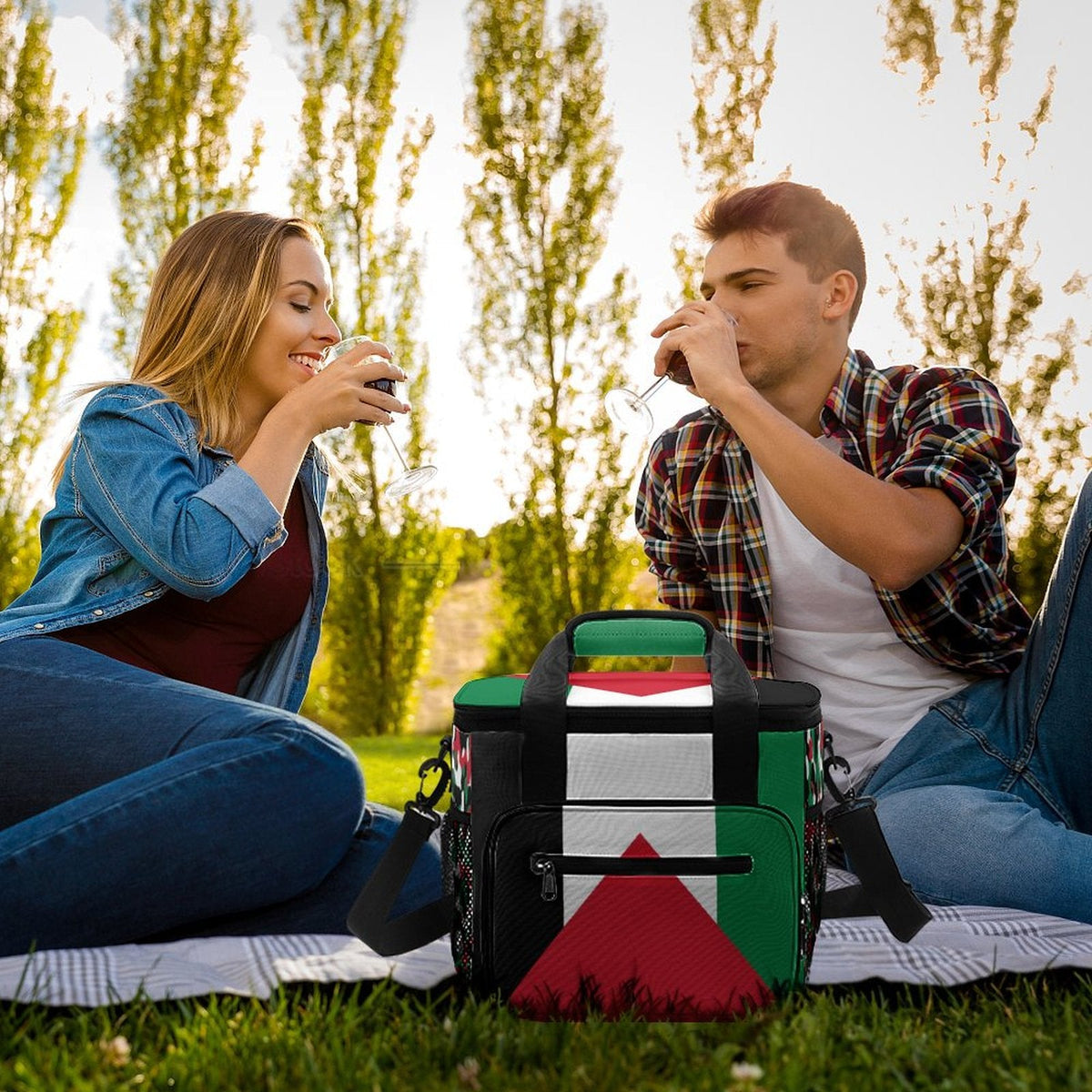 Palestine Flag Insulated Cooler Bag - Conscious Apparel Store