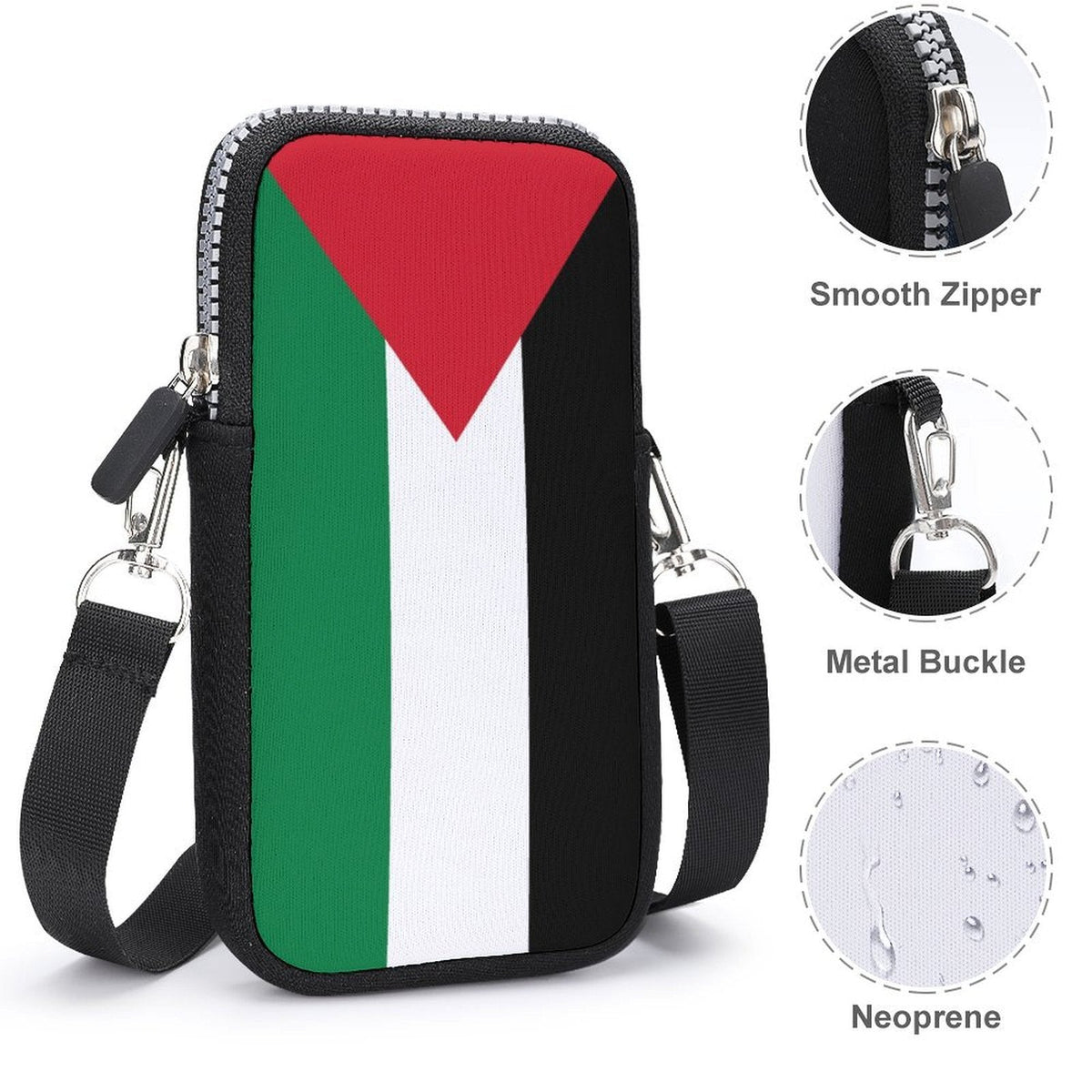 Palestine Flag Mobile Phone Purse - Conscious Apparel Store