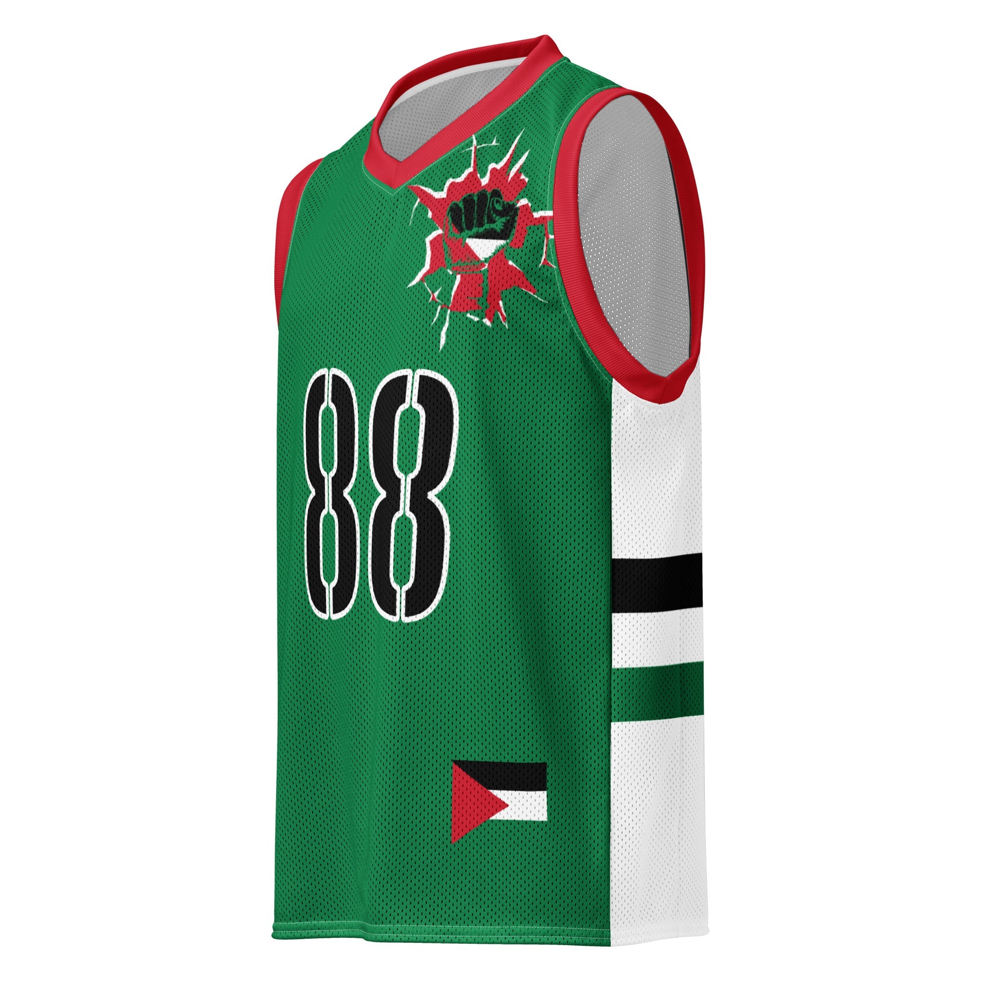 Palestine Flag Premium Sport Jersey Tank Top - Conscious Apparel Store