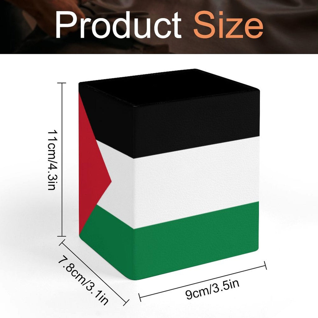 Palestine Flag Square Pen Holder - Conscious Apparel Store