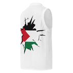 Palestine Flag (White) Premium Sport Jersey Tank Top - Conscious Apparel Store