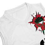 Palestine Flag (White) Premium Sport Jersey Tank Top - Conscious Apparel Store