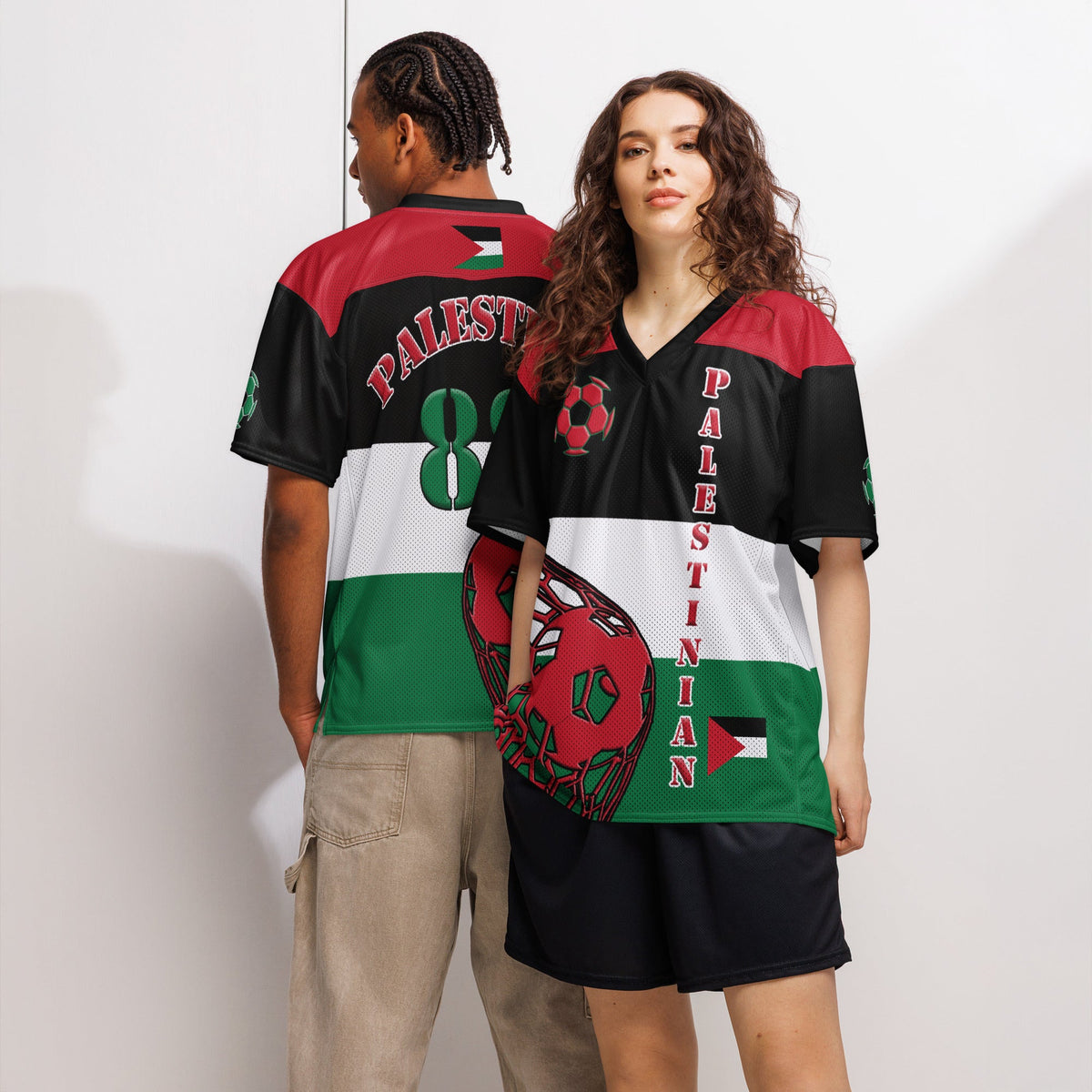 Palestine Football Sport Jersey - Conscious Apparel Store