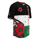 Palestine Football Themed Button-Down Sport Jersey - Conscious Apparel Store