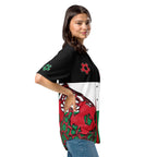 Palestine Football Themed Button-Down Sport Jersey - Conscious Apparel Store
