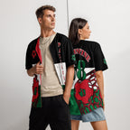 Palestine Football Themed Button-Down Sport Jersey - Conscious Apparel Store