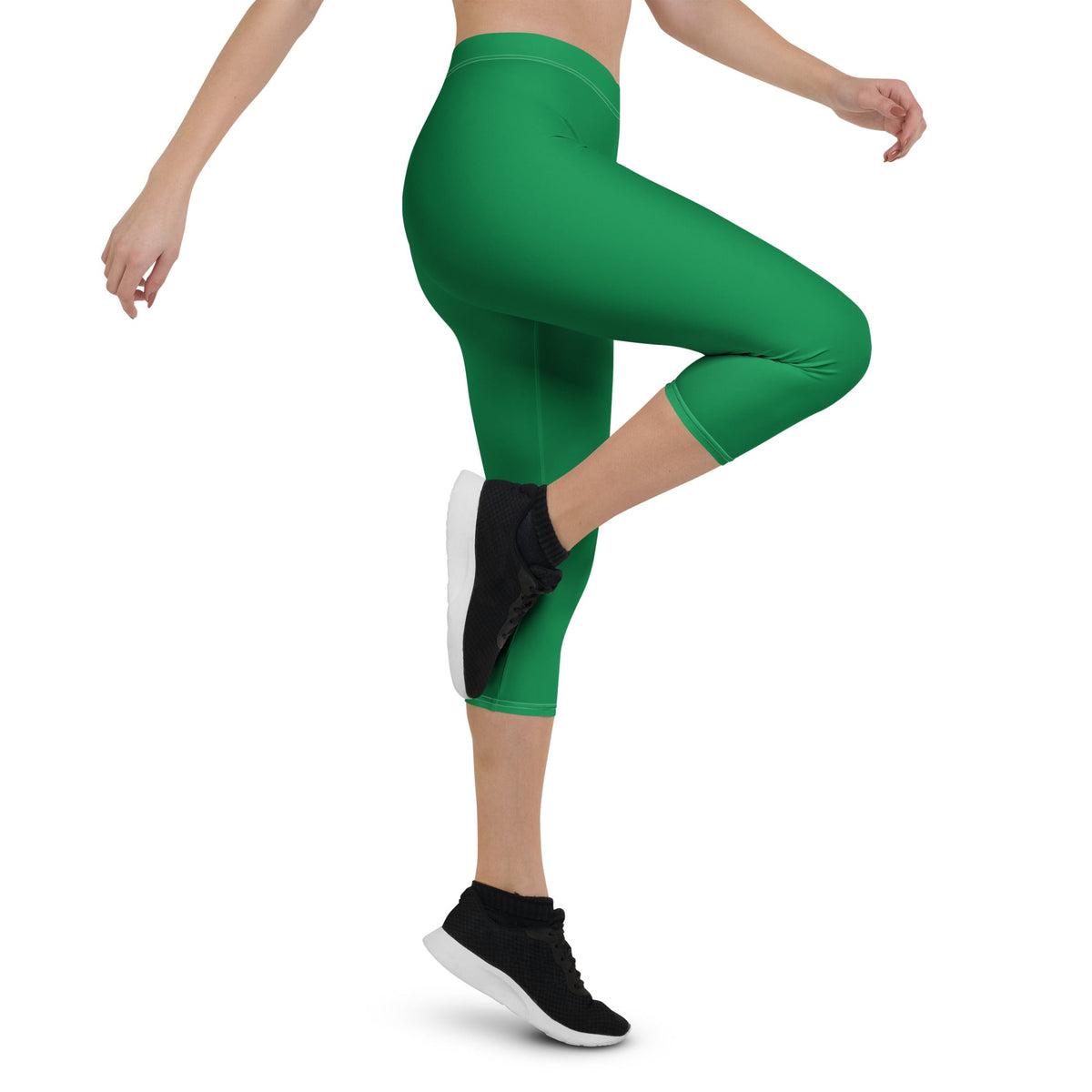 Palestine Green Capri Leggings - Conscious Apparel Store