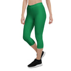 Palestine Green Capri Leggings - Conscious Apparel Store