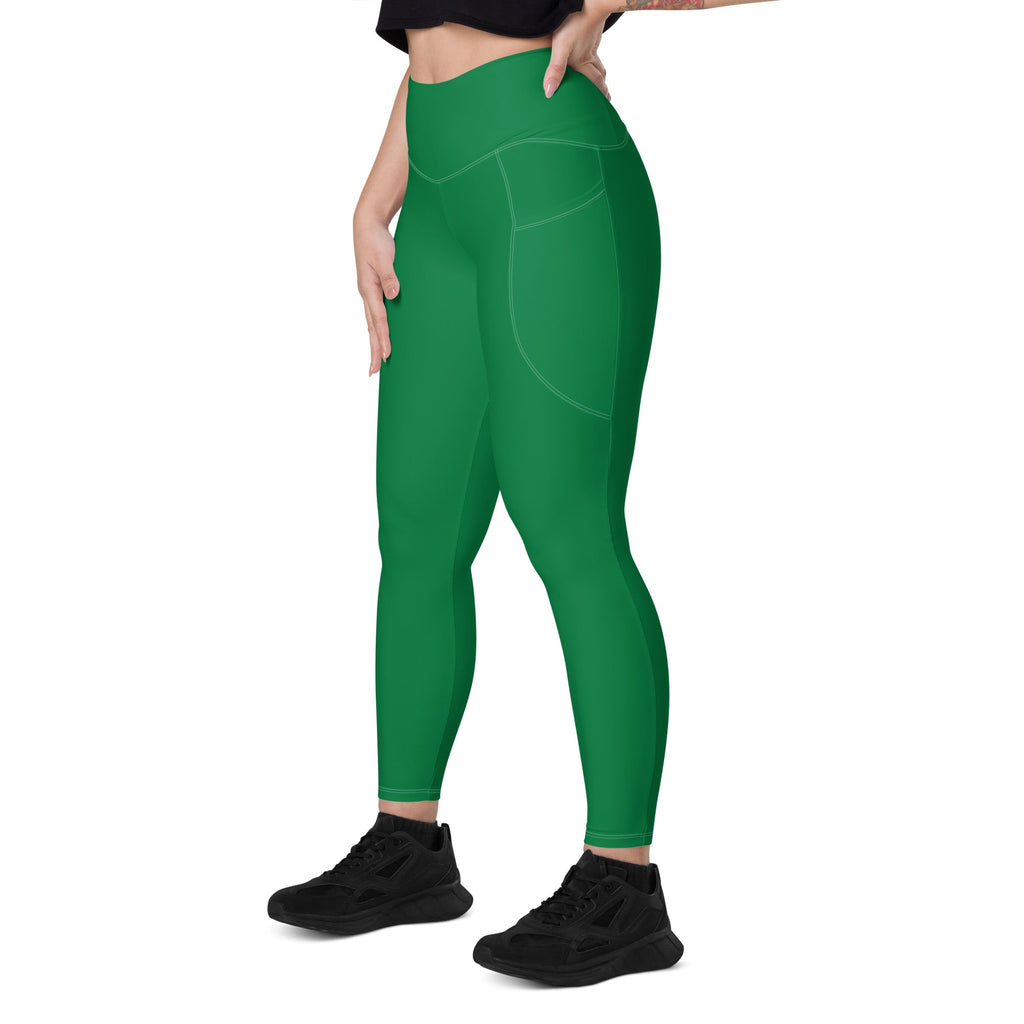Palestine Green Leggings with pockets - Conscious Apparel Store