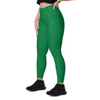 Palestine Green Leggings with pockets - Conscious Apparel Store