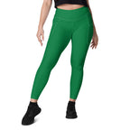 Palestine Green Leggings with pockets - Conscious Apparel Store