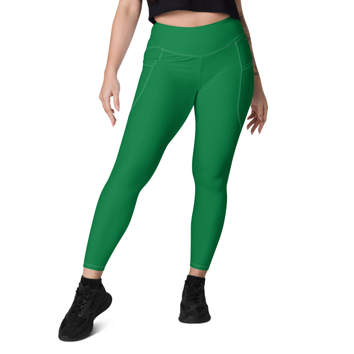 Palestine Green Leggings with pockets - Conscious Apparel Store