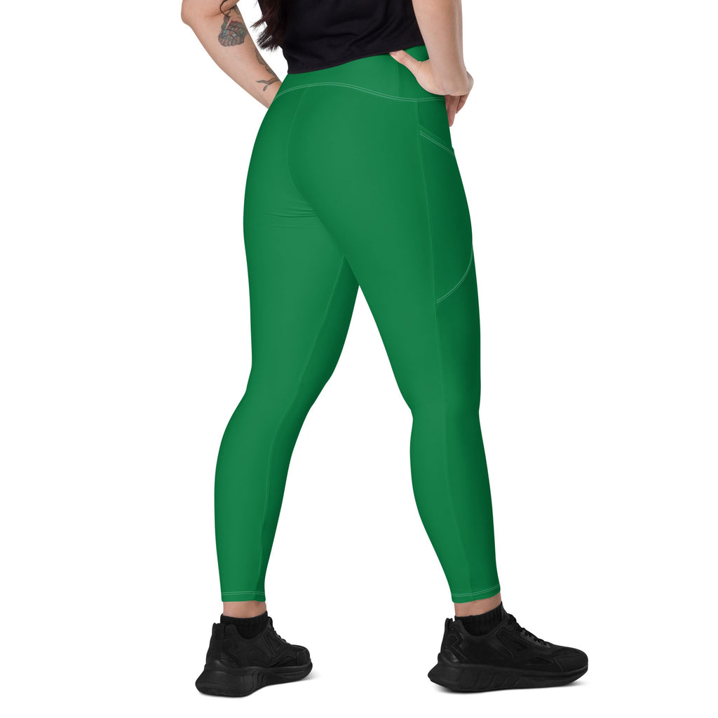 Palestine Green Leggings with pockets - Conscious Apparel Store