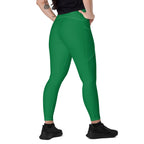 Palestine Green Leggings with pockets - Conscious Apparel Store