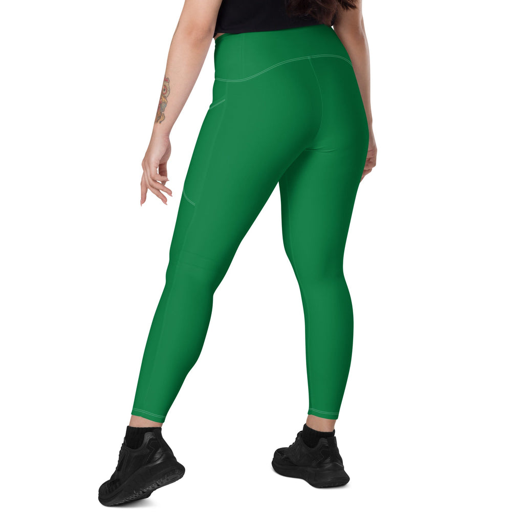 Palestine Green Leggings with pockets - Conscious Apparel Store