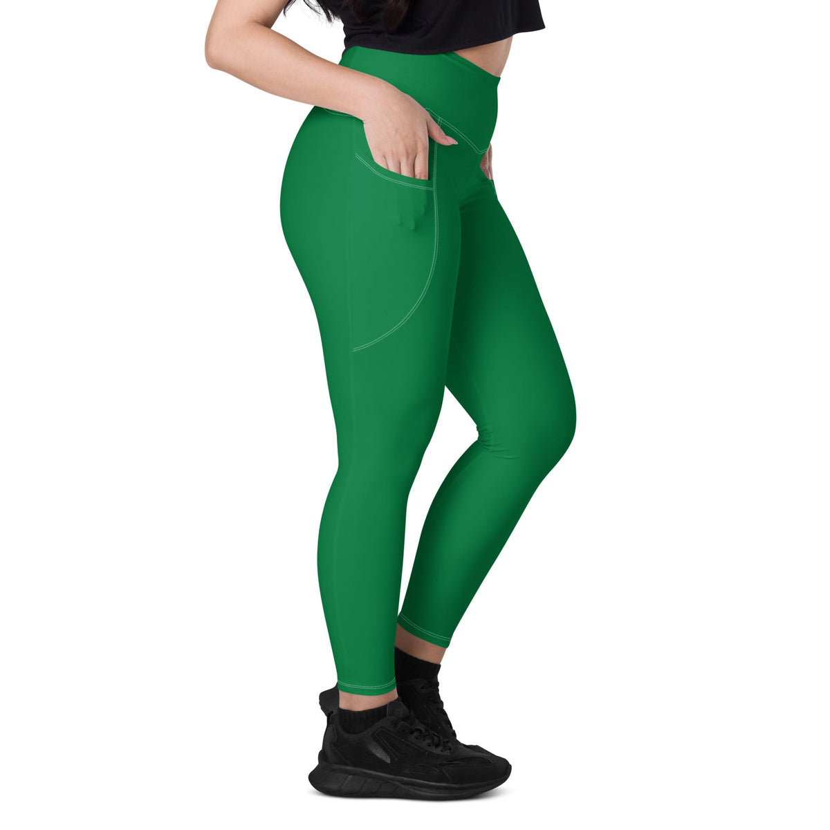 Palestine Green Leggings with pockets - Conscious Apparel Store