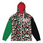 Palestinian Flag Camo Unisex zip hoodie - Conscious Apparel Store