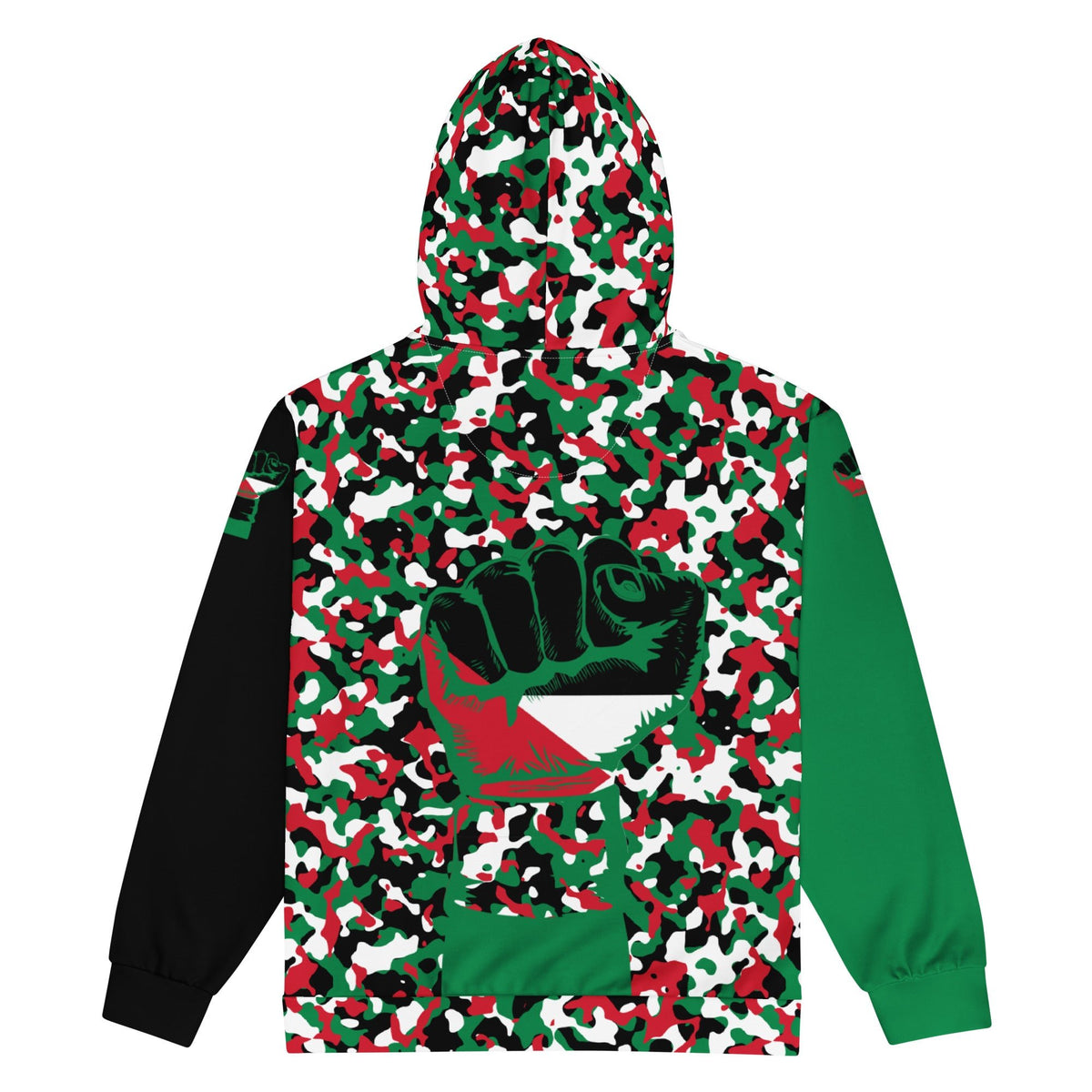 Palestinian Flag Camo Unisex zip hoodie - Conscious Apparel Store