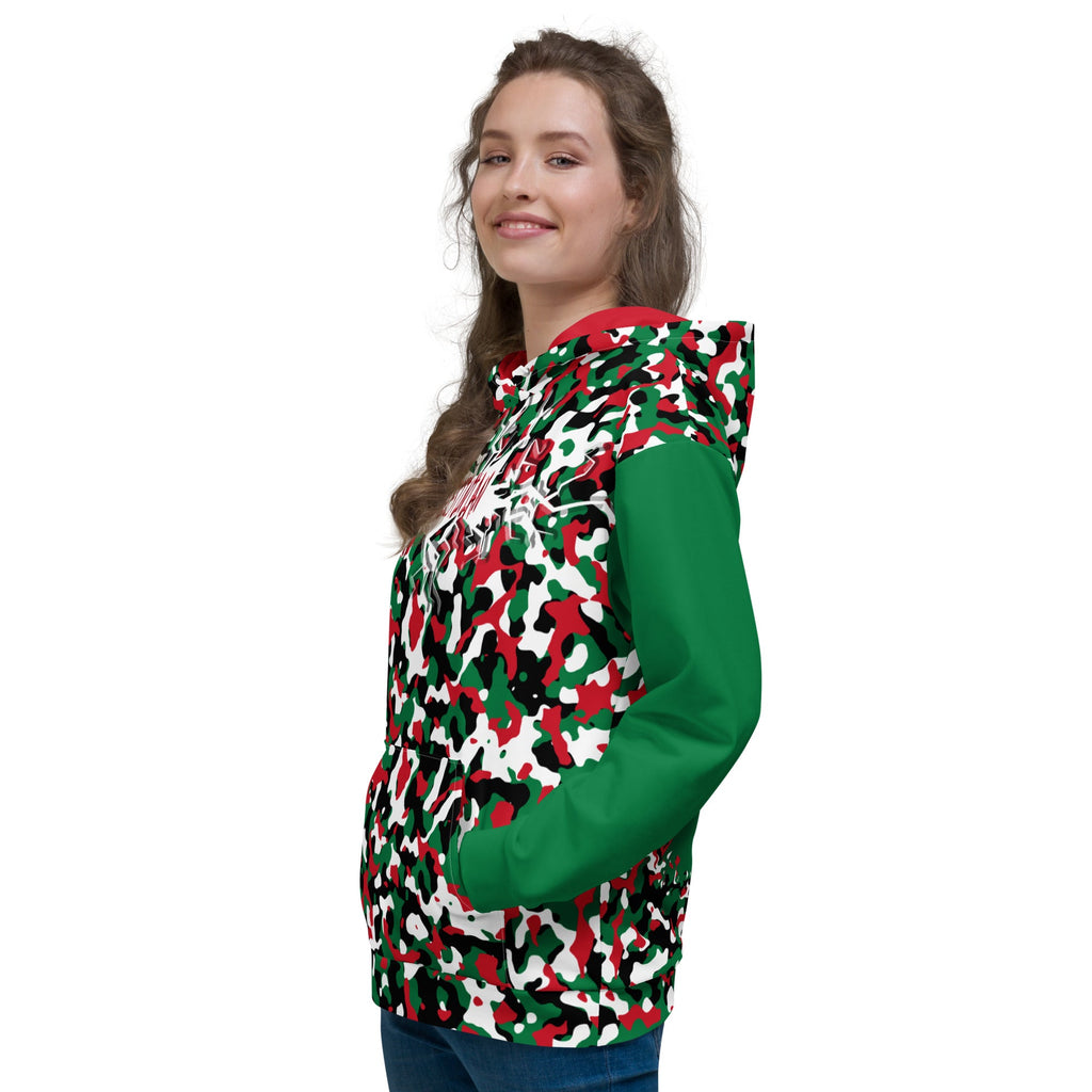 Palestinian Girl Camo Unisex Pullover Hoodie - Conscious Apparel Store