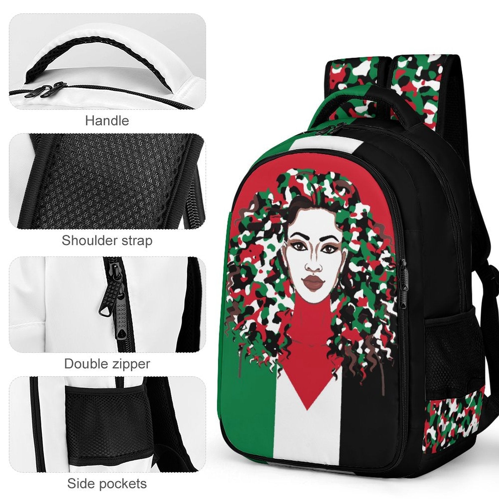 Palestinian Girl Casual Backpack - Conscious Apparel Store