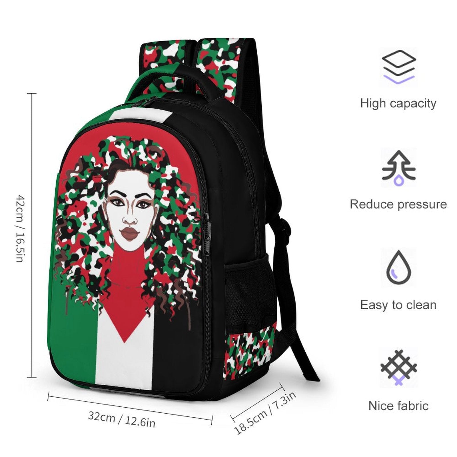 Palestinian Girl Casual Backpack - Conscious Apparel Store