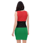 Pan African Flag Bodycon dress - Conscious Apparel Store