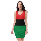 Pan African Flag Bodycon dress - Conscious Apparel Store