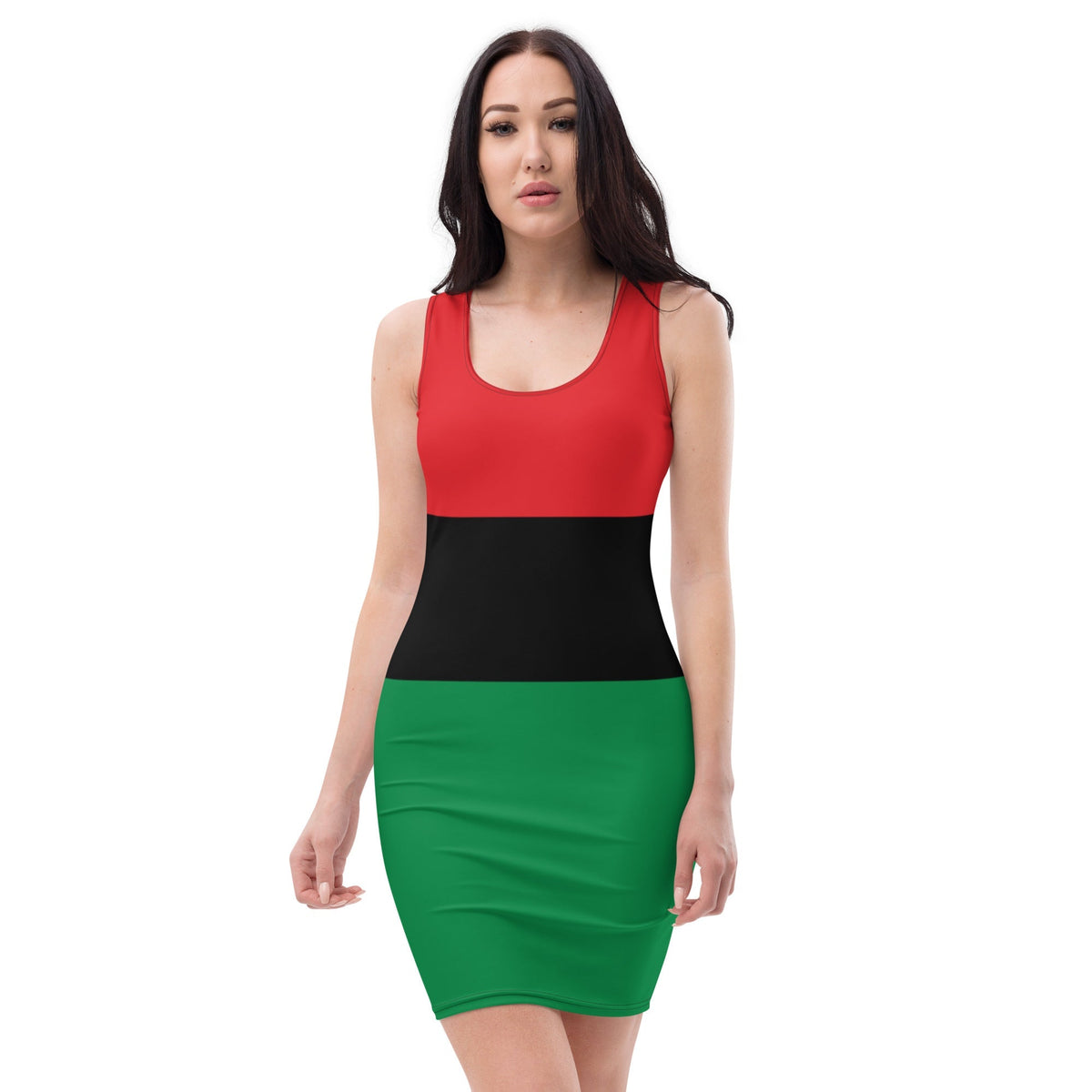 Pan African Flag Bodycon dress - Conscious Apparel Store
