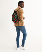 Pan African Flag Camo Canvas Drawstring Bag - Conscious Apparel Store