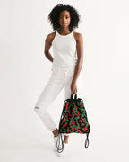 Pan African Flag Camo Canvas Drawstring Bag - Conscious Apparel Store
