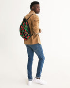 Pan African Flag Camo Canvas Drawstring Bag - Conscious Apparel Store