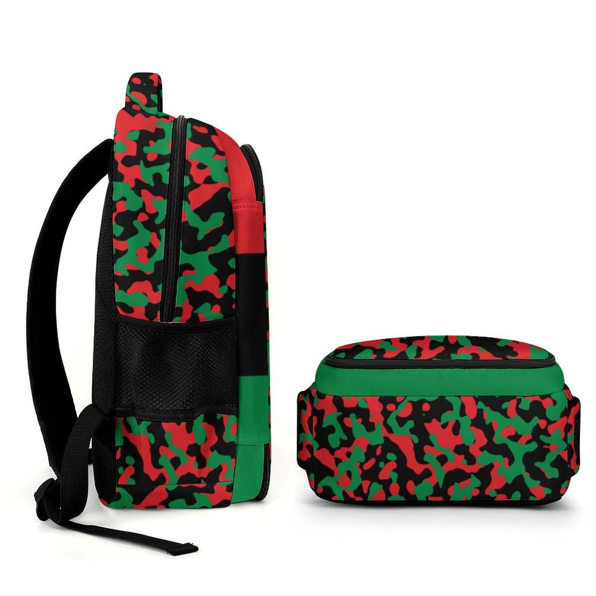 Pan African Flag Camo Casual Backpack - Conscious Apparel Store